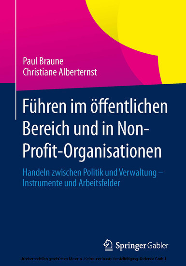 Führen im öffentlichen Bereich und in Non-Profit-Organisationen main product photo