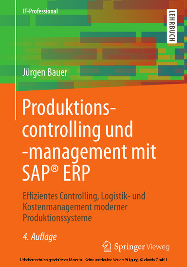 Produktionscontrolling und -management mit SAP® ERP main product photo
