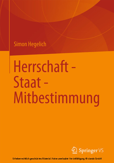 Herrschaft - Staat - Mitbestimmung main product photo
