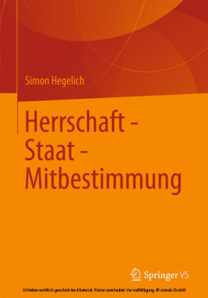Herrschaft - Staat - Mitbestimmung