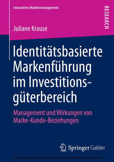 Identitätsbasierte Markenführung im Investitionsgüterbereich main product photo