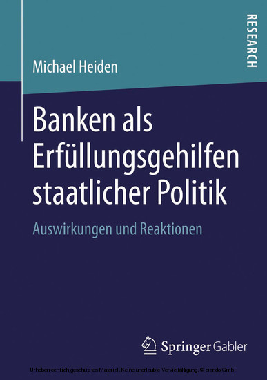 Banken als Erfüllungsgehilfen staatlicher Politik main product photo