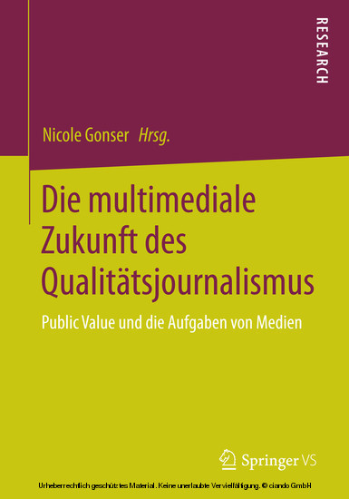 Die multimediale Zukunft des Qualitätsjournalismus main product photo