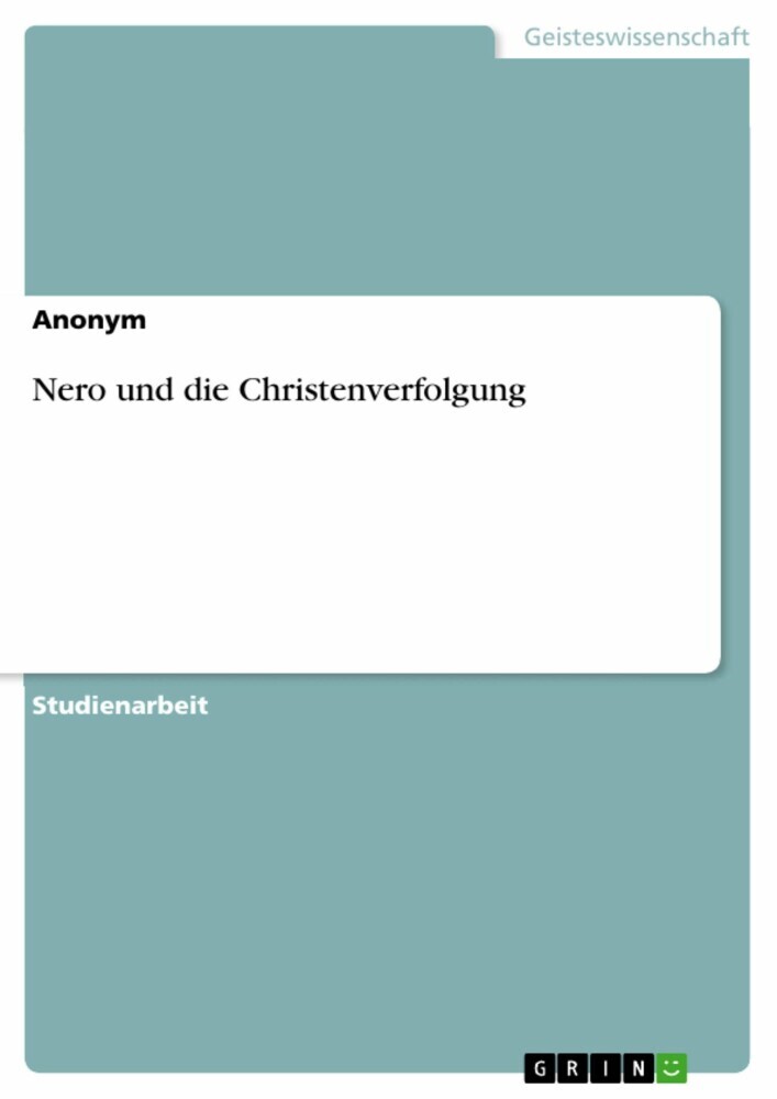 Nero und die Christenverfolgung main product photo