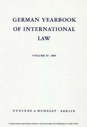 German Yearbook of International Law / Jahrbuch für Internationales Recht.