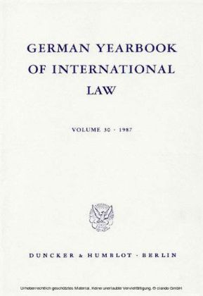 German Yearbook of International Law / Jahrbuch für Internationales Recht.