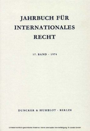 Jahrbuch für Internationales Recht.
