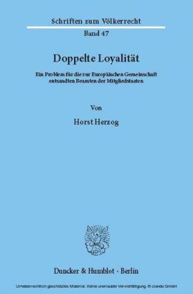 Doppelte Loyalität.