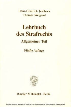 Lehrbuch des Strafrechts.