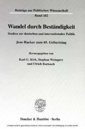 Wandel durch Beständigkeit.