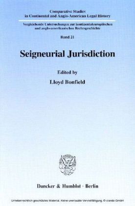 Seigneurial Jurisdiction.