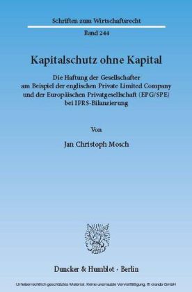 Kapitalschutz ohne Kapital.