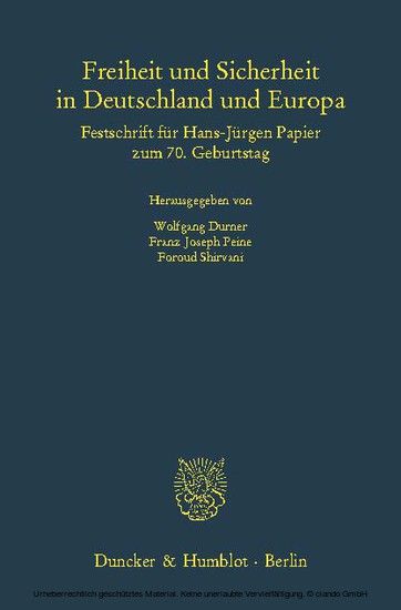 Freiheit und Sicherheit in Deutschland und Europa. main product photo