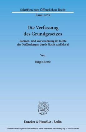 Die Verfassung des Grundgesetzes.