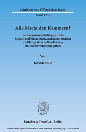 Alle Macht den Kammern?