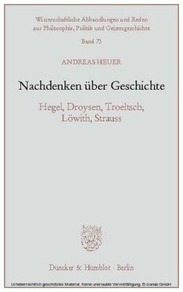 Nachdenken über Geschichte.