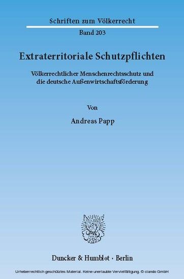 Extraterritoriale Schutzpflichten. main product photo