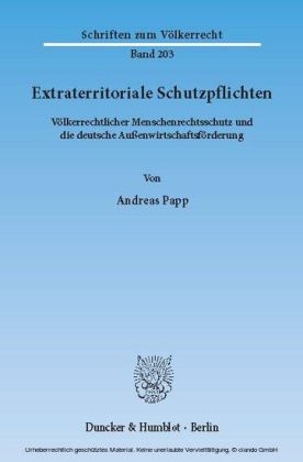 Extraterritoriale Schutzpflichten.