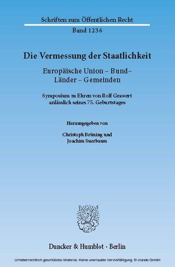 Die Vermessung der Staatlichkeit. main product photo