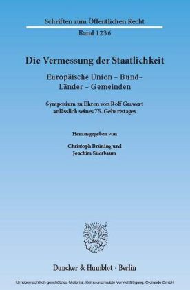 Die Vermessung der Staatlichkeit.