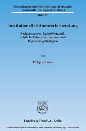 Institutionelle Stimmrechtsberatung.