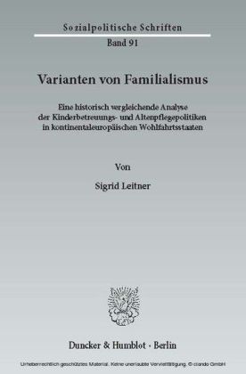 Varianten von Familialismus.