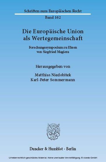 Die Europäische Union als Wertegemeinschaft. main product photo