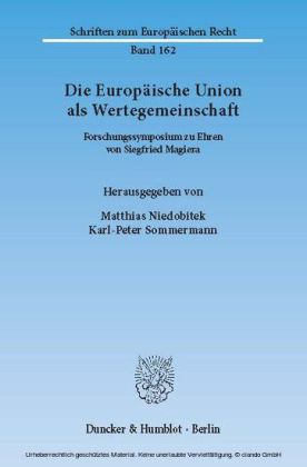Die Europäische Union als Wertegemeinschaft.