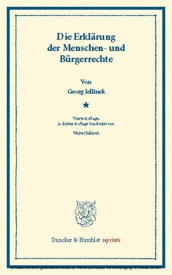 Die Erklärung der Menschen- und Bürgerrechte. main product photo