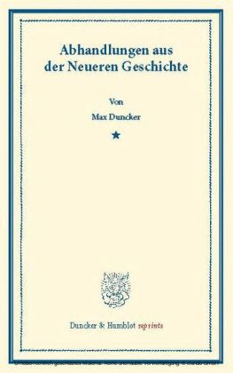 Abhandlungen aus der Neueren Geschichte.