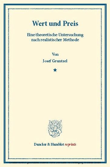 Wert und Preis. main product photo