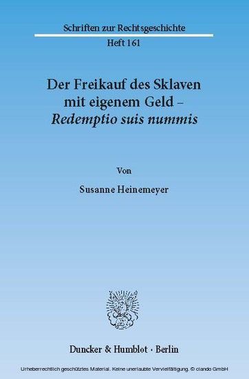 Der Freikauf des Sklaven mit eigenem Geld - Redemptio suis nummis. main product photo