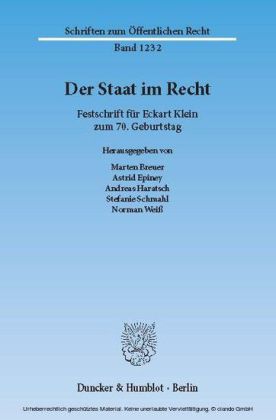 Der Staat im Recht.