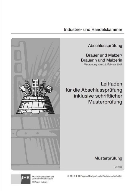 PAL-Musteraufgabensatz - Abschlussprüfung - Brauer und Mälzer / Brauerin und Mälzerin main product photo