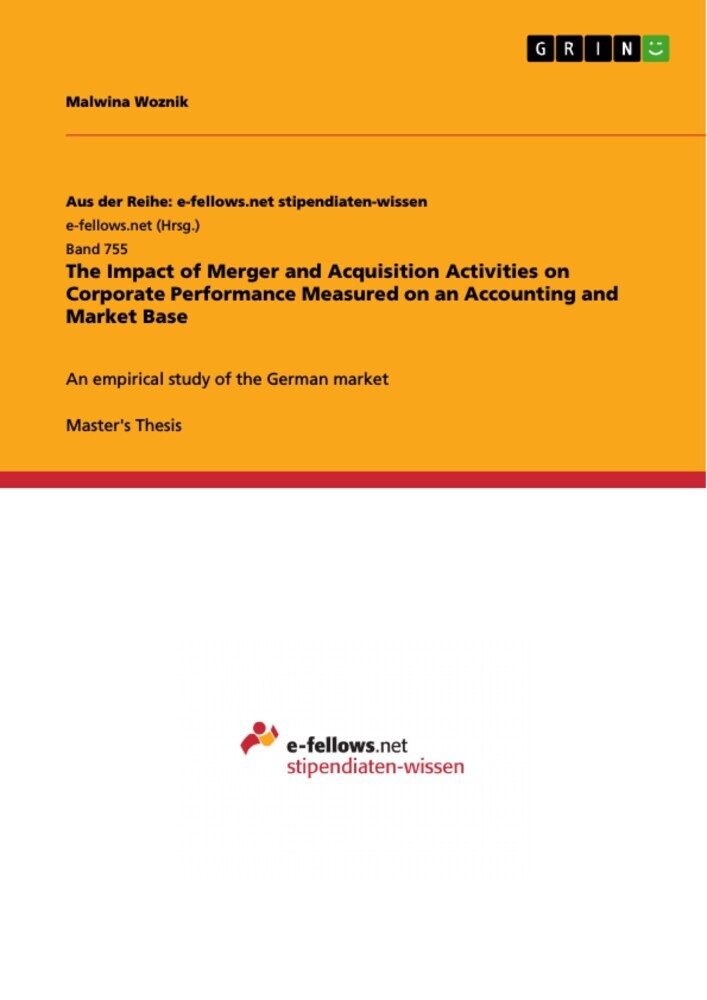 The Impact of Merger and Acquisition Activities on Corporate Performance Measured on an Accounting and Market Base main product photo