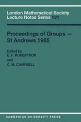 Proceedings of Groups - St. Andrews 1985