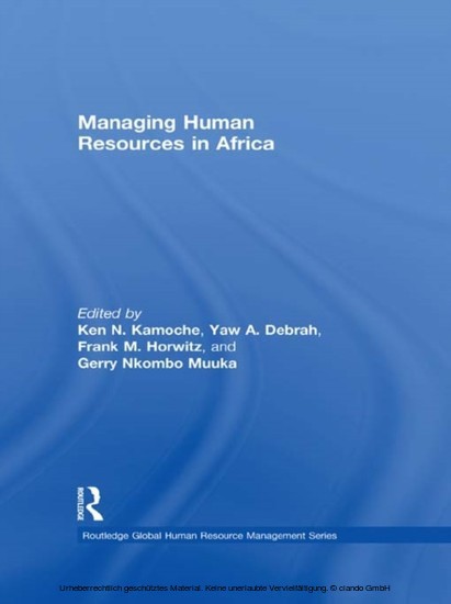 Managing Human Resources in Africa main product photo