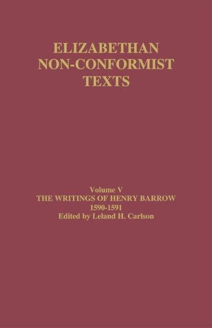 Writings of Henry Barrow, 1590-91 main product photo