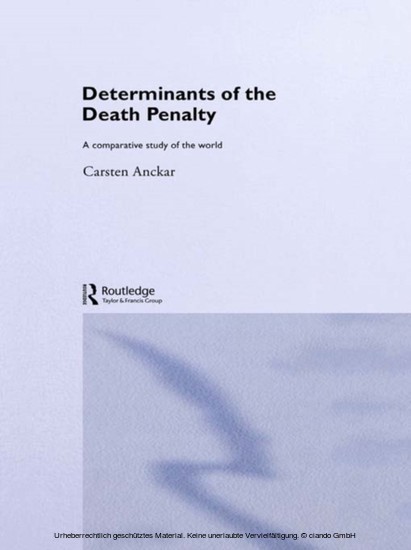 Determinants of the Death Penalty main product photo