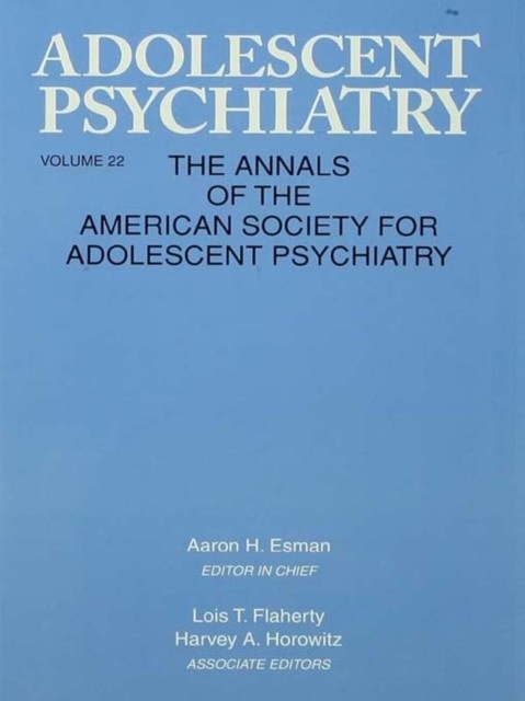 Adolescent Psychiatry, V. 22 main product photo