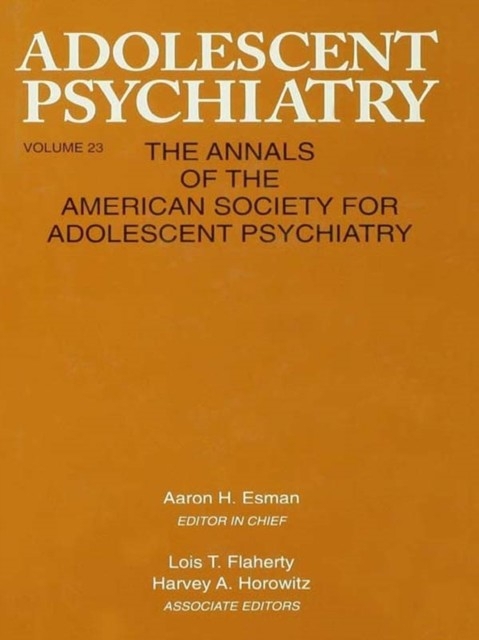 Adolescent Psychiatry, V. 23 main product photo