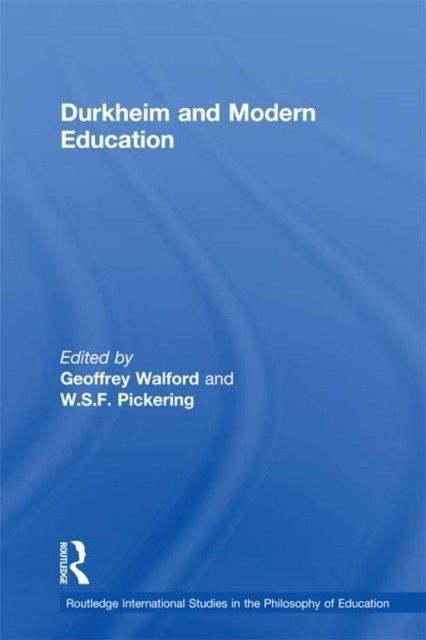 Durkheim and Modern Education main product photo