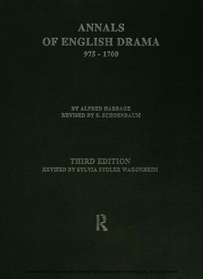 Annals of English Drama 975-1700 main product photo