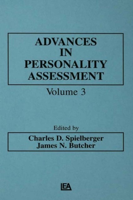 Advances in Personality Assessment main product photo