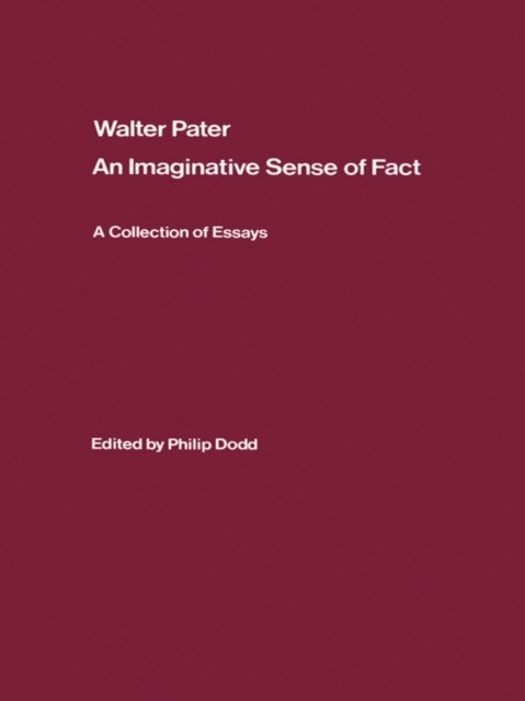 Walter Pater: an Imaginative Sense of Fact main product photo