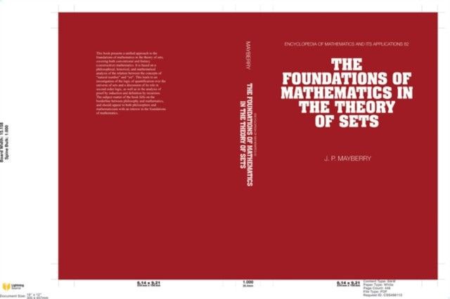 Foundations of Mathematics in the Theory of Sets main product photo