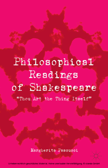 Philosophical Readings of Shakespeare main product photo