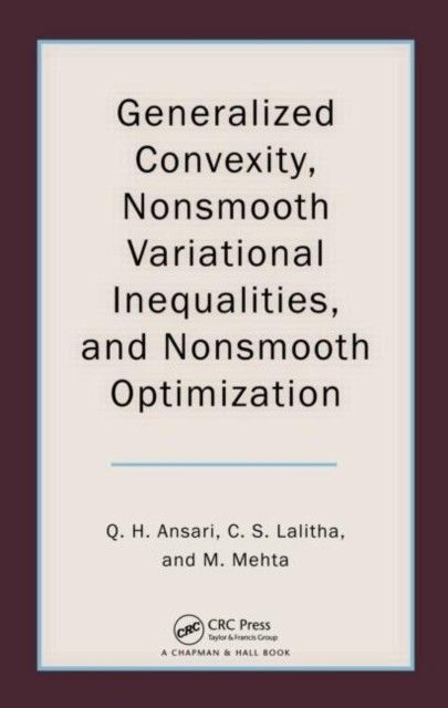 Generalized Convexity, Nonsmooth Variational Inequalities, and Nonsmooth Optimization main product photo