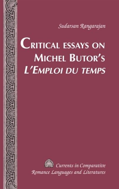 Critical Essays on Michel Butor's L'Emploi du temps main product photo