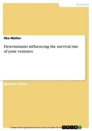 Determinants influencing the survival rate of joint ventures